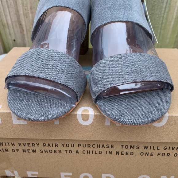 🔥Final🔥TOMS Women's Suede/Linen Poppy Sandals - Picture 6 of 8